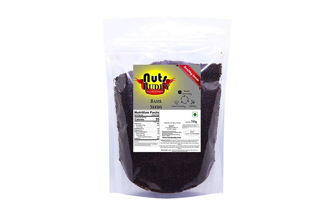 Nuts Buddy Basil Seeds    Pack  750 grams